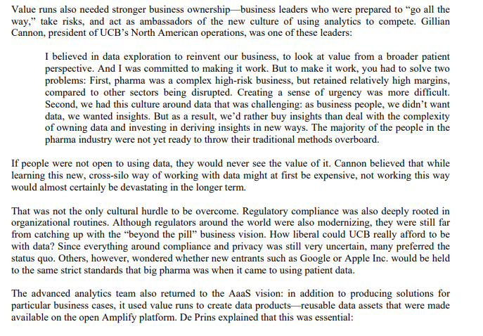 Instructions: Read UCB case study and answer the