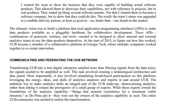 Instructions: Read UCB case study and answer the