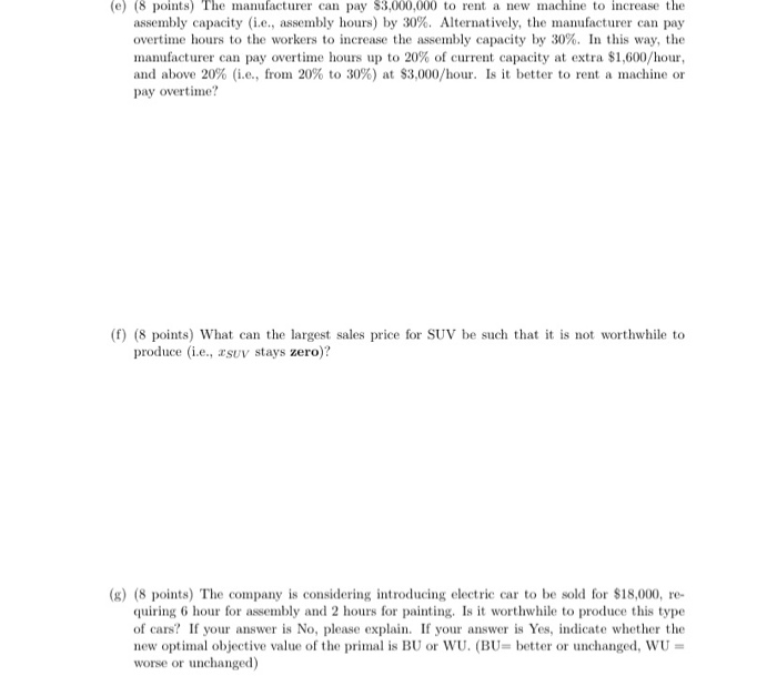 please help show how to solve D, E, F and G. 2.