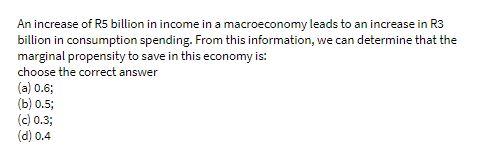 An increase of R5 billion in income in a