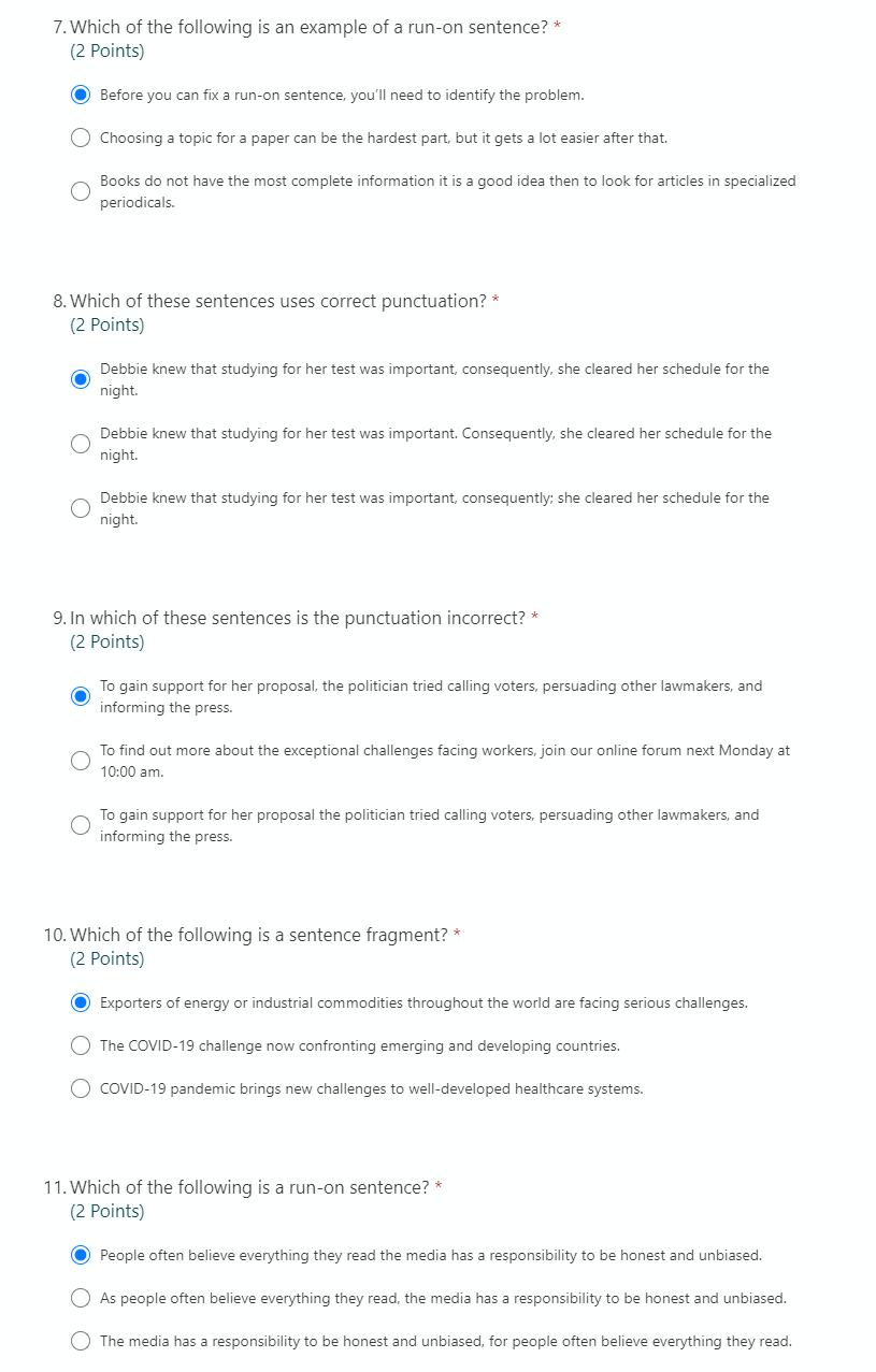 7. Which of the following is an example of a