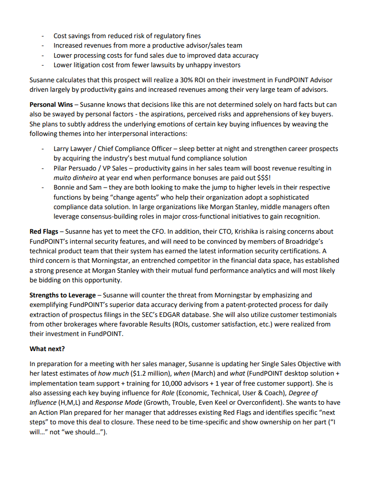 After reading the Broadridge Case post your