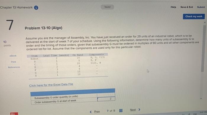 please explain thank you Chapter 13 Homework 6