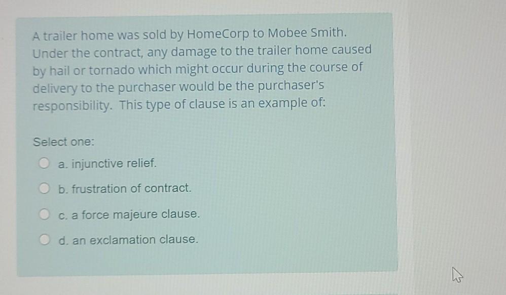 All of the elements below are required for an