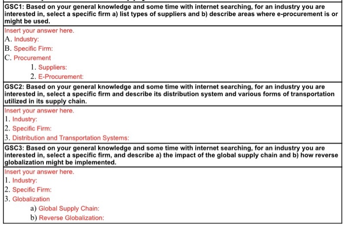 GSC1: Based on your general knowledge and some