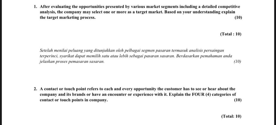 EMERGENCY. PLS HELP ME TO ANSWER QUESTION 1 AND 2