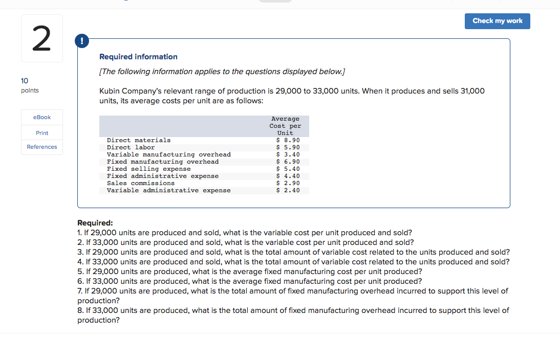 Solve 7&8, please. Check my work 2 Required