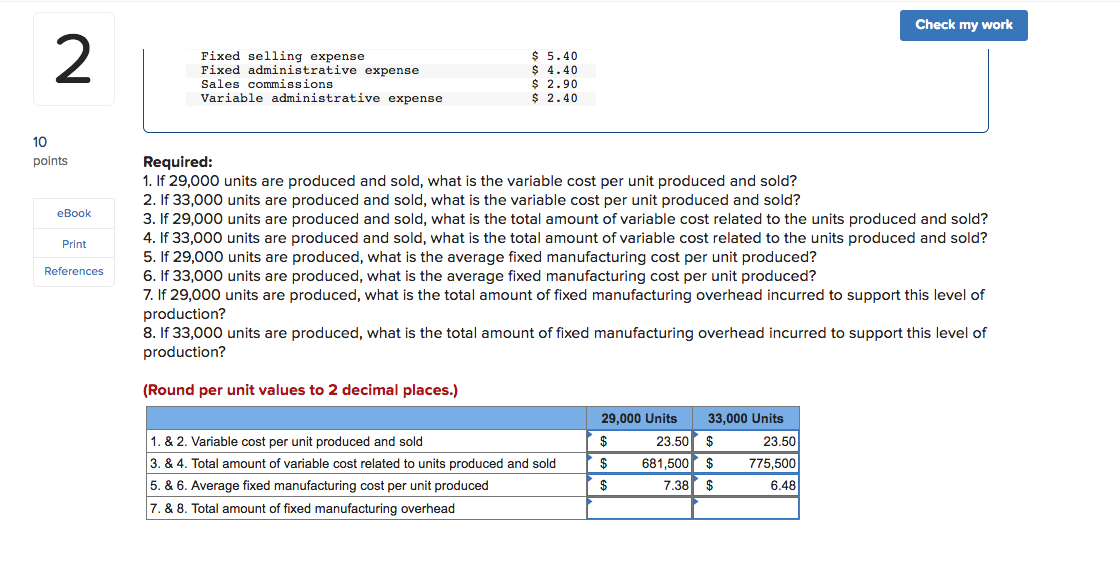 Solve 7&8, please. Check my work 2 Required