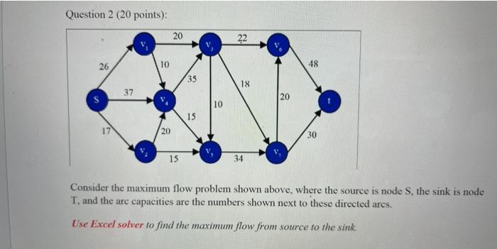 Question 2 (20 points): 20 22 26 10 48 35 18 37