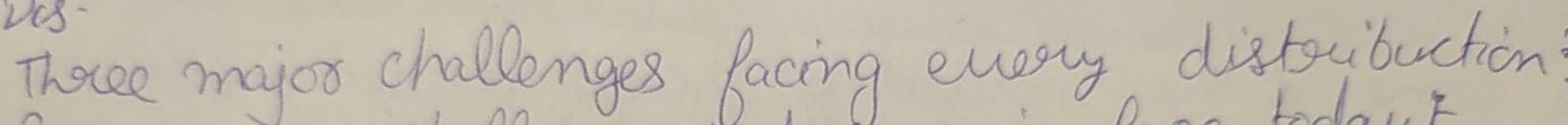 Three major challenges facing every distribuction