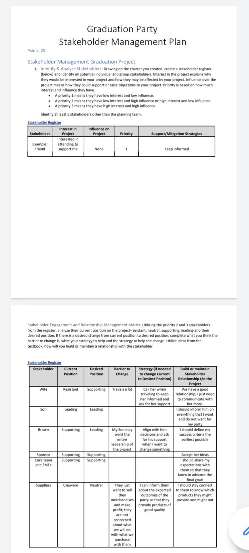 Scope Management Assignment: Based on the