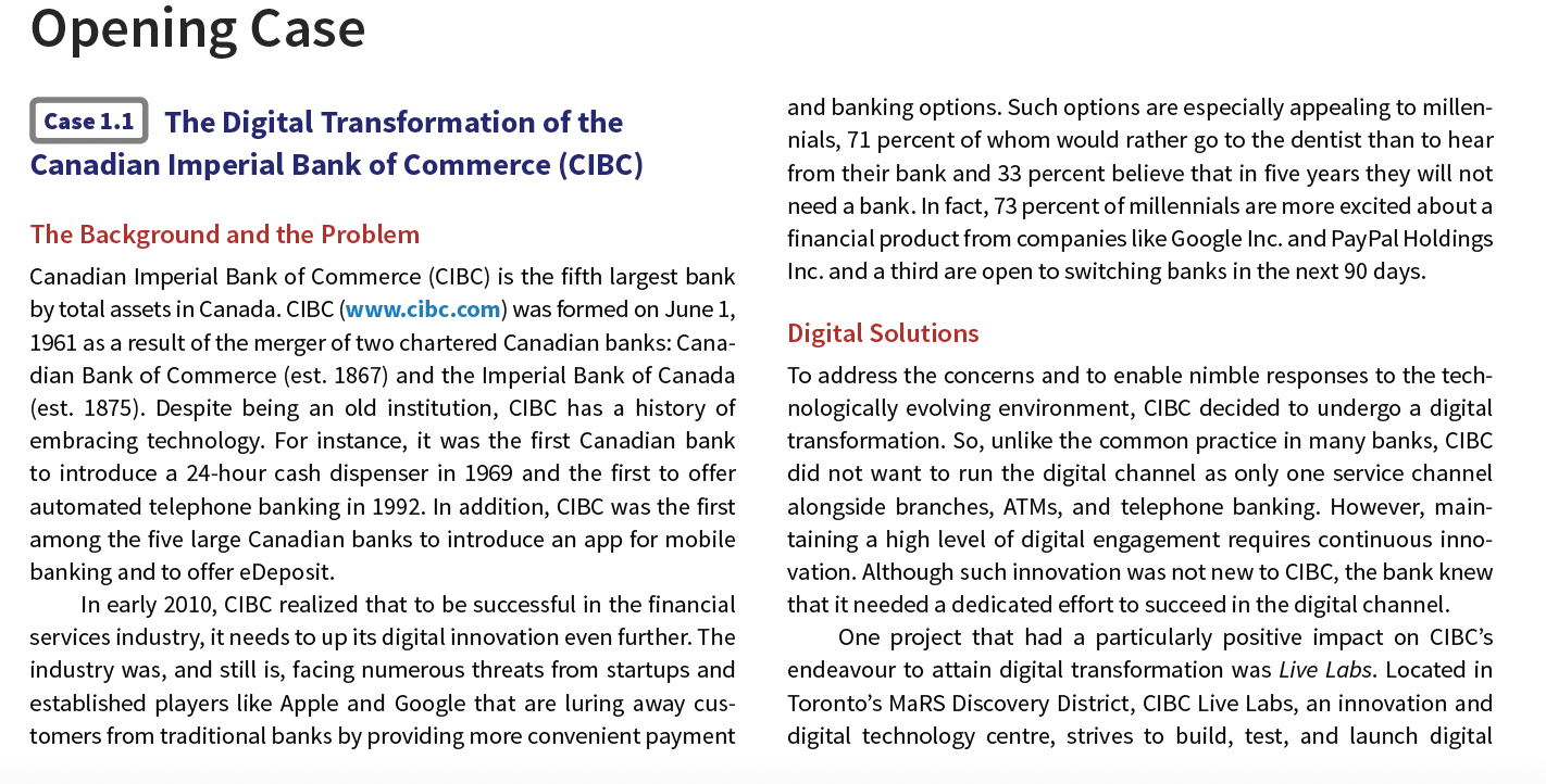 Using the Case Study answer the following