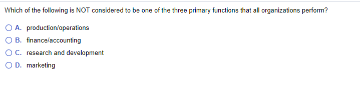 Which of the following is NOT considered to be