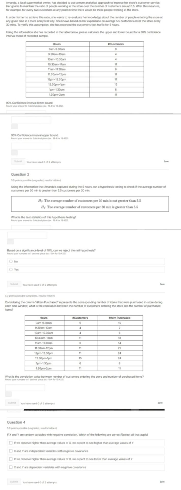 please provide answer to question 2 and 3 Amanda,