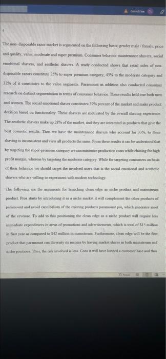 Make recommendation based on the analysis and