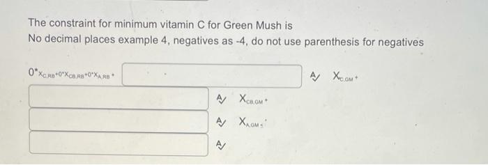 We are making two fruit drinks, Red berry (R) and