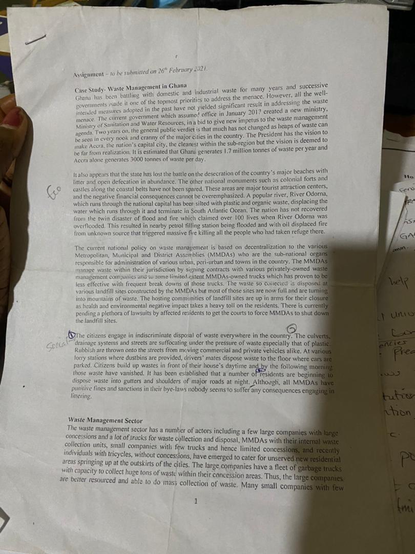 Assignment - to be submitted on 26 February 2027