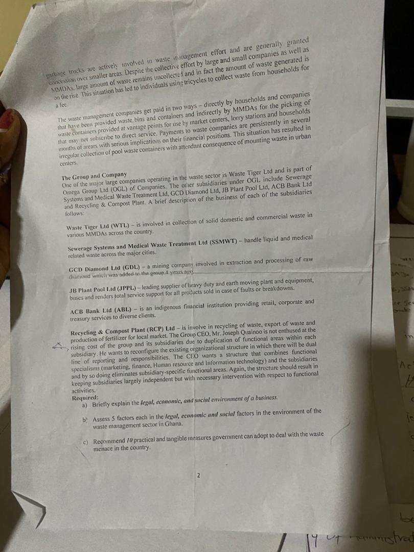 Assignment - to be submitted on 26 February 2027