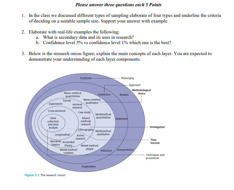 Please answer three questions each 5 Points 1. In