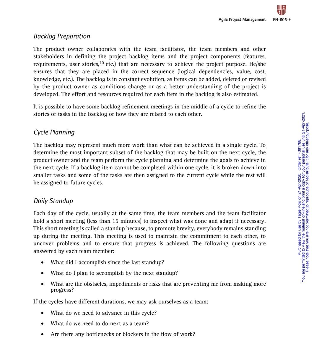 Case Study Ribera, J. (2018). Agile project