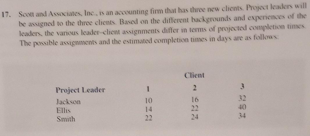Formulate a LINDO computer output model. 17.