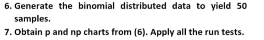 must be realized by using software MINITAB or
