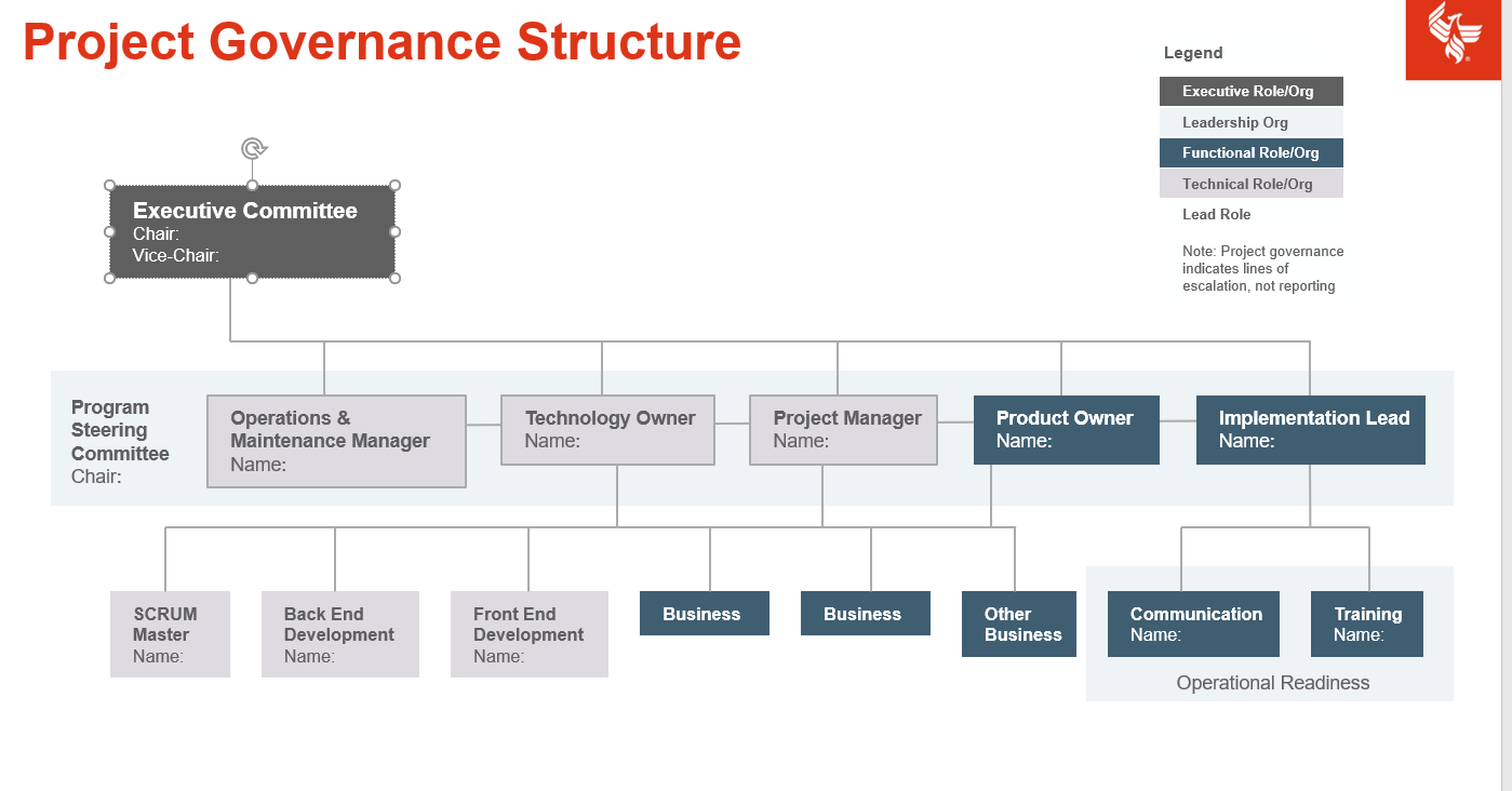 This is an example Project Governance Structure