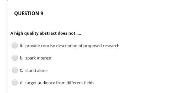give me correct answer please QUESTION 9 A high
