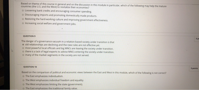 8&10. not 9. module 8 Based on theme of this