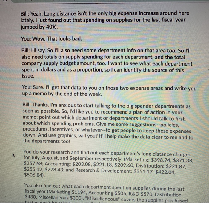 Assignment 4: Memo with Graphics Read the