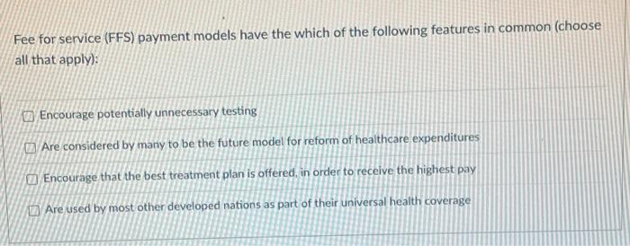 help please thank you Fee for service (FFS)
