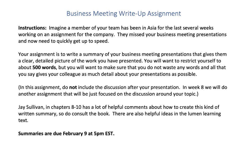 Please help! The Write-Up should be about the