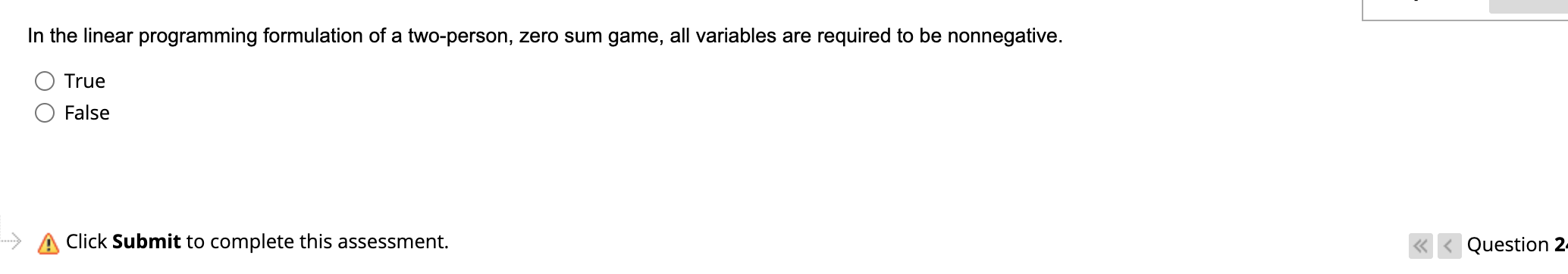 In the linear programming formulation of a