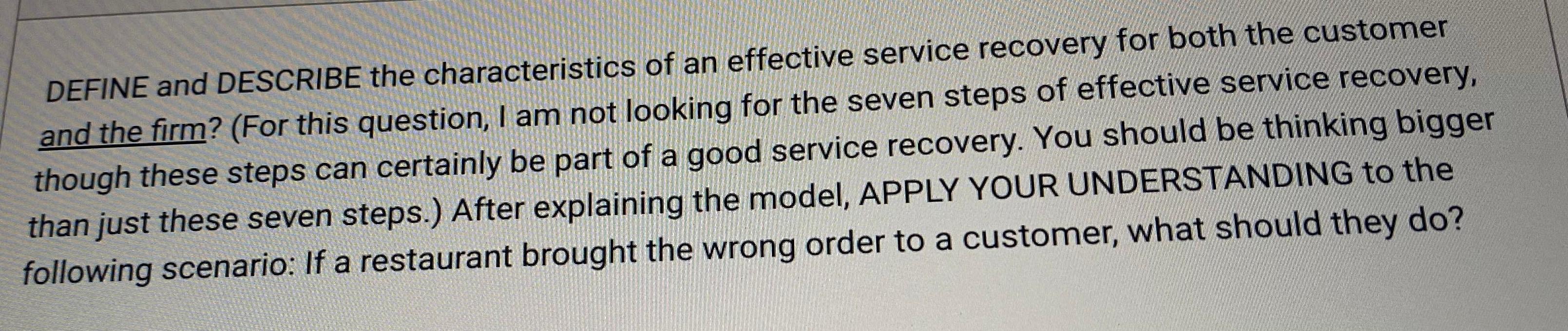 ANSWER IN DETAIL DEFINE and DESCRIBE the