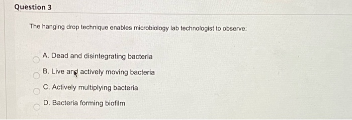 1. 2. 3. Question 1 What does each colony forming