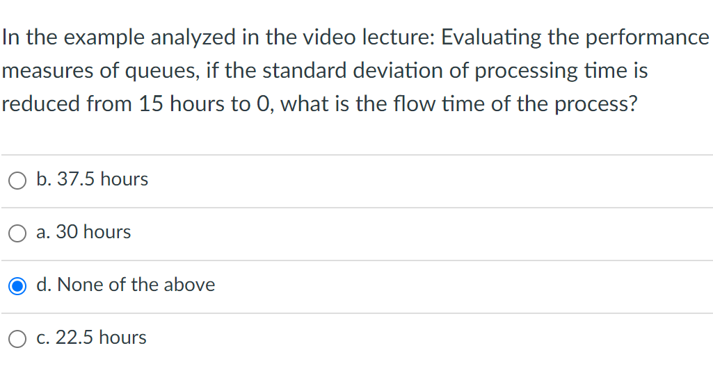 In the example analyzed in the video lecture: