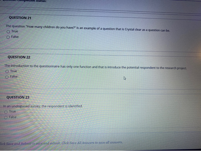 Status: QUESTION 21 The question "How many