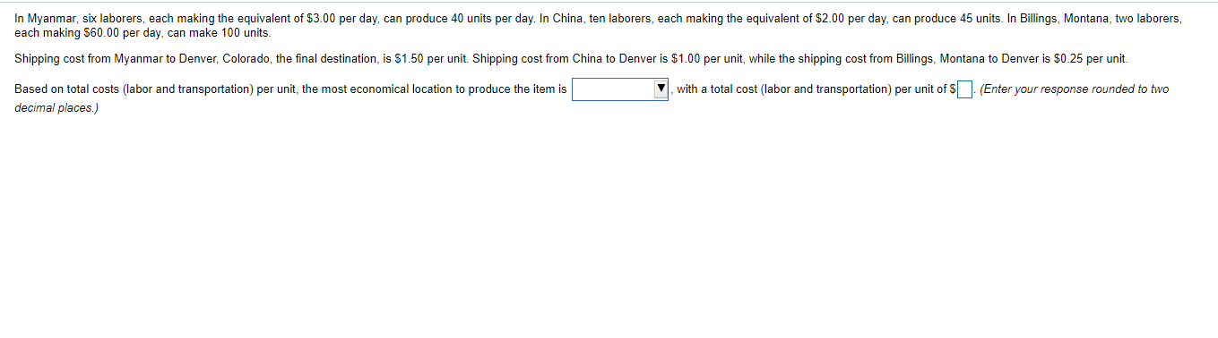 In Myanmar, six laborers, each making the