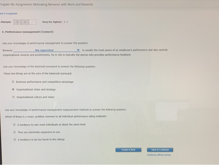 Chapter 06: Assignment: Motivating Behavior with