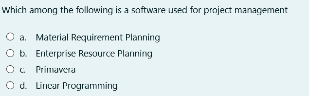 Which among the following is a software used for