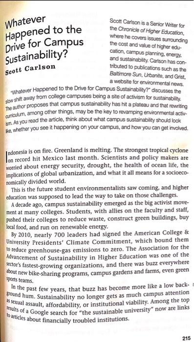 read this article and question given below? 1. Do