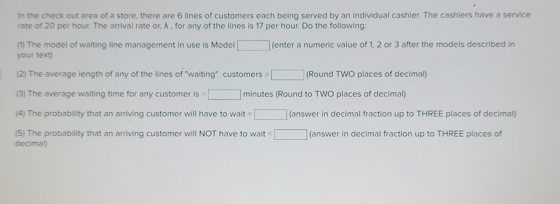need help on these 3 regarding operations
