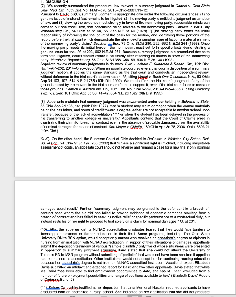 1) In this case, what was the basis for the