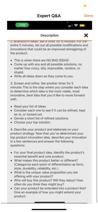 Could anyone answer this with an idea? Done