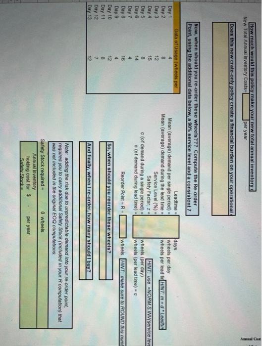 Learning Activity: EOQ for optimal purchasing