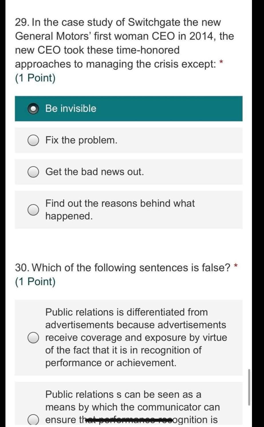 The first step in any successful public. 10 *