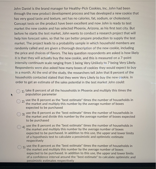 John Daniel is the brand manager for Healthy-Pick