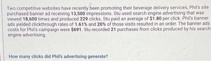 Two competitive websites have recently been