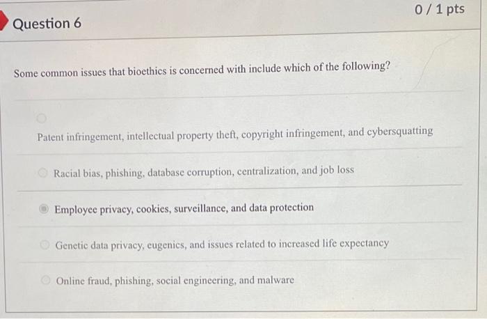 please answer all :) Question 4 Which of the