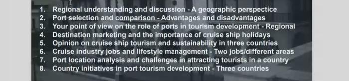 1. Regional understanding and discussion - A